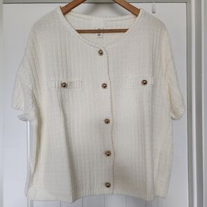 H&M Off-White Knit Sweater